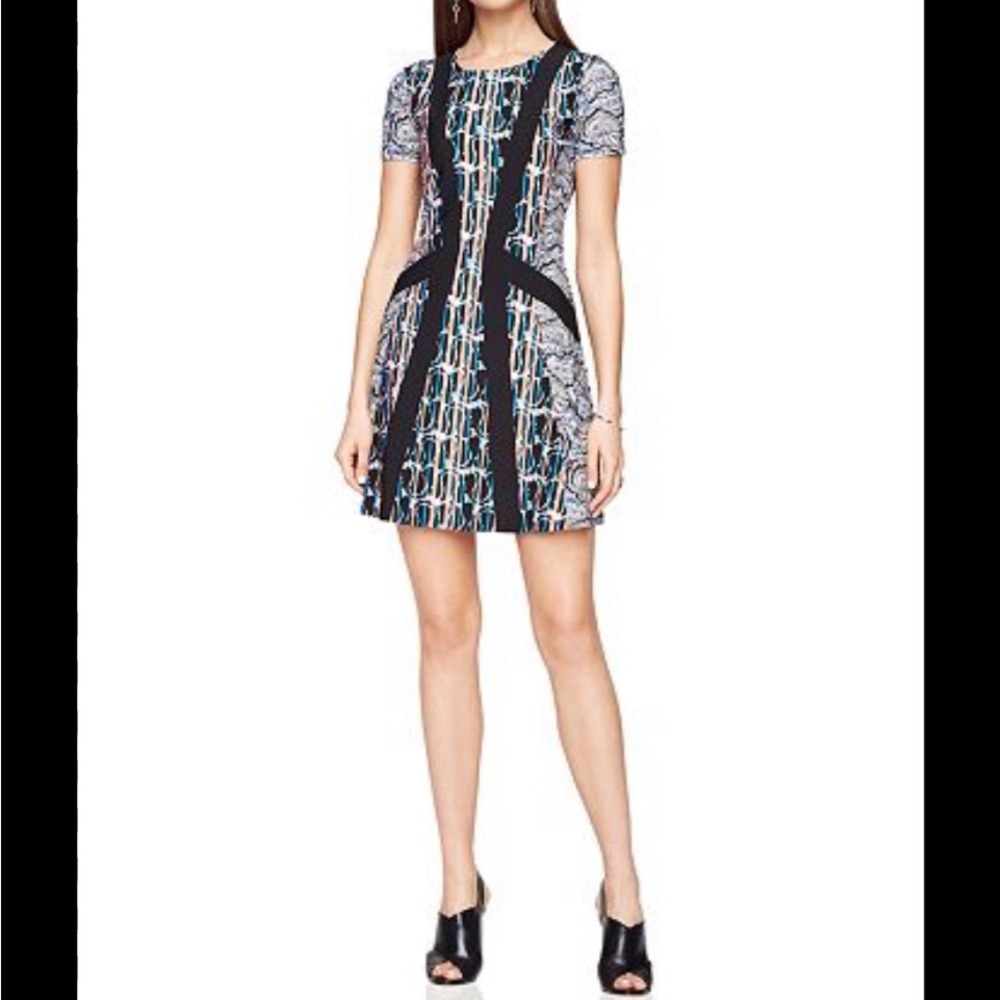 BCBGMaxAzria Ink Paisley Dress size XS (Extra Small) - Picture 7 of 8